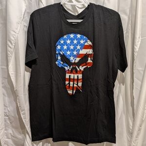 C3 Iron Rebel T-shirt With Skull Sz Large